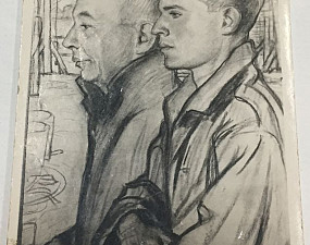Untitled Sketch of Father and Son