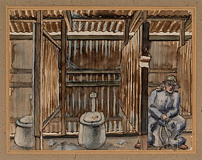 Untitled drawing of toilets