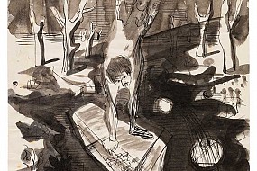 An ink drawing, 1941