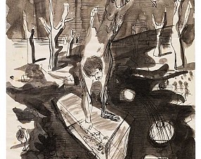 An ink drawing, 1941